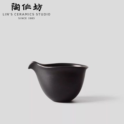 陶作坊 陶制茶具茶道扁茶海-黑 陶作坊 陶制茶具茶道扁茶海-黑