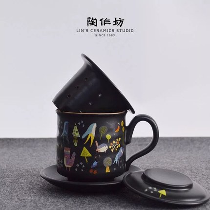 陶作坊 喜憨儿纪念版 喜饰同心杯 陶作坊 喜憨儿纪念版 喜饰同心杯