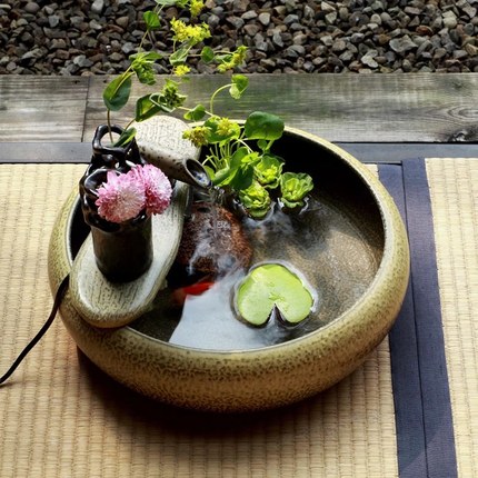 陶作坊 台湾陶瓷财源滚滚流水植物 陶作坊 台湾陶瓷财源滚滚流水植物