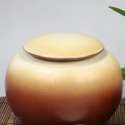 陶作坊 四两茶叶罐二式-红黄 陶作坊 四两茶叶罐二式-红黄