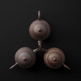 陶作坊 壶知己.老岩泥三弯梨式壶-二次烧 陶作坊 壶知己.老岩泥三弯梨式壶-二次烧