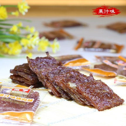潮汕特产万亨猪肉脯小包装500g【果汁味】 潮汕特产万亨猪肉脯小包装500g【果汁味】
