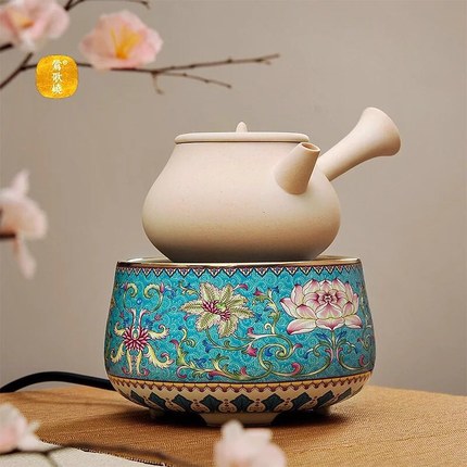 莺歌烧电陶炉(珐琅彩 蓝) 莺歌烧电陶炉(珐琅彩 蓝)