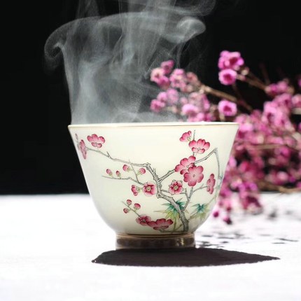 手绘 梅花杯 手绘 梅花杯